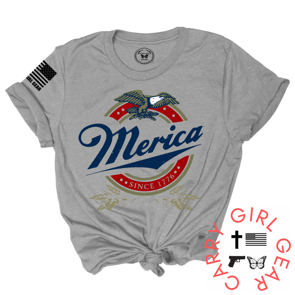 THE MERICA TEE XS / STEEL / UNISEX CUT CGG PERFECT TEE