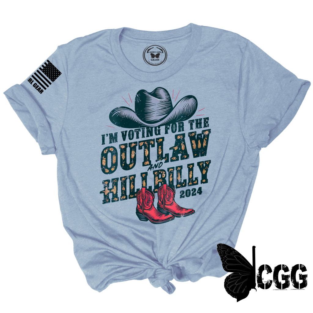 The Outlaw & Hillbilly Tee Xs / White Unisex Cut Cgg Perfect