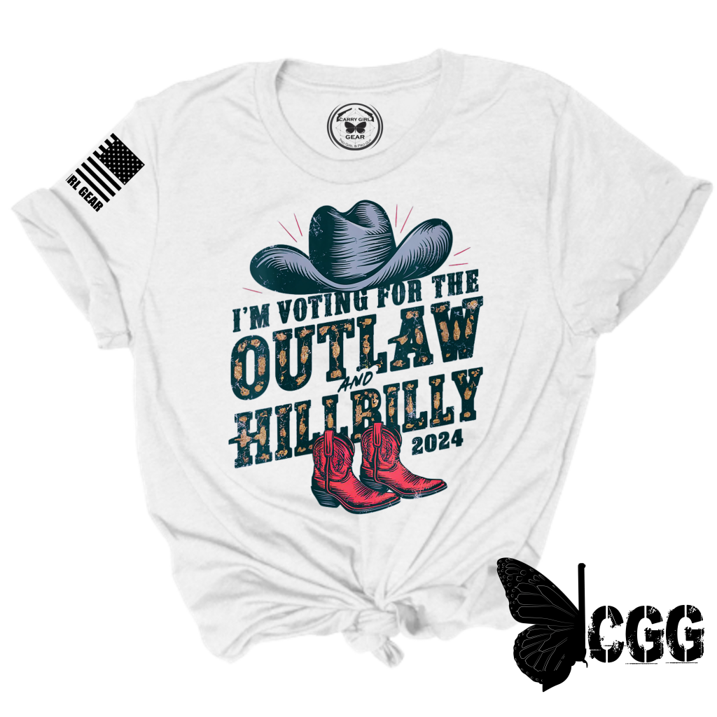 The Outlaw & Hillbilly Tee Xs / White Unisex Cut Cgg Perfect