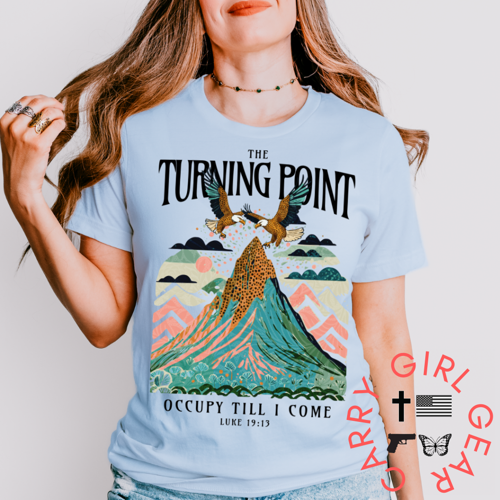 The Turning Point TEE SM / BLUE / UNISEX CUT CGG PERFECT TEE