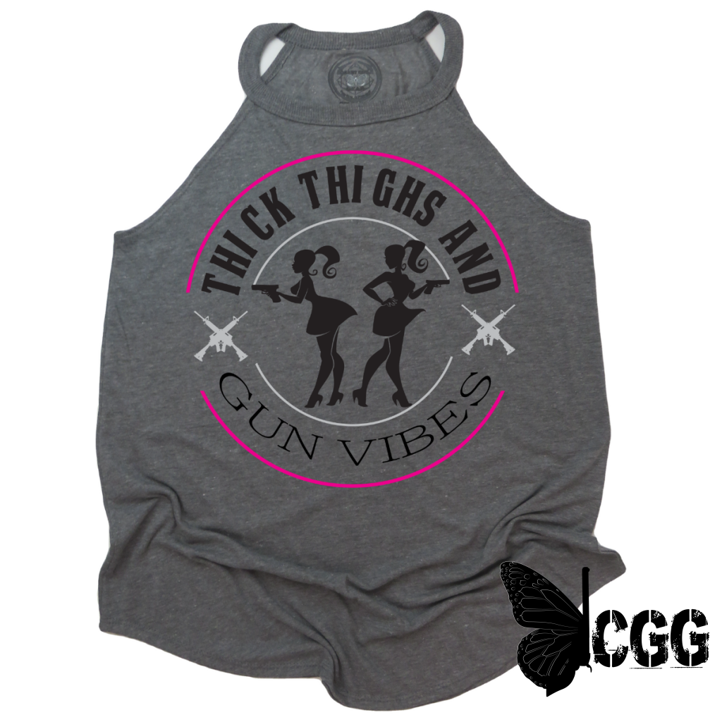 Thick Thighs Badass Tank Xs / Gray Cgg Badass Tank