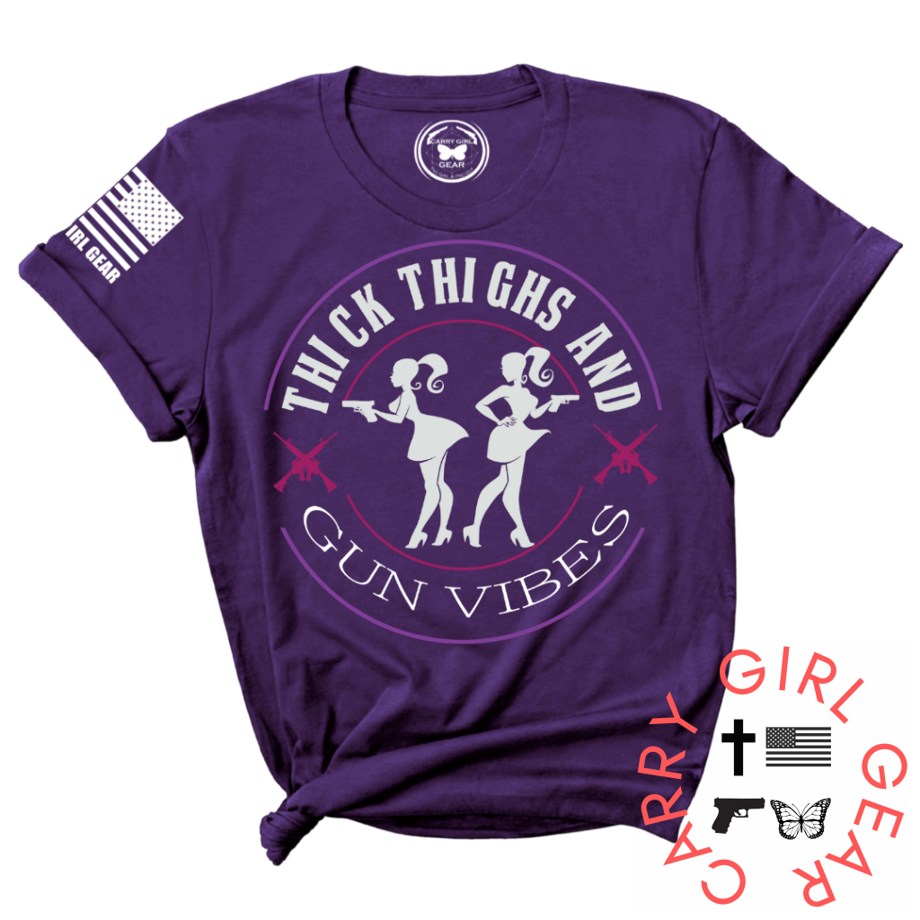 Thick Thighs Tee Xs / Purple Unisex Cut Cgg Perfect Tee