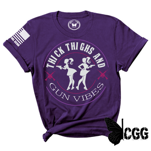 Thick Thighs Tee Xs / Purple Unisex Cut Cgg Perfect Tee
