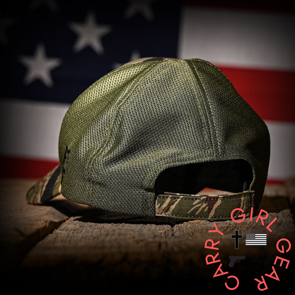 Tiger Stripe & Od Mesh American Flag Ball Cap Hats