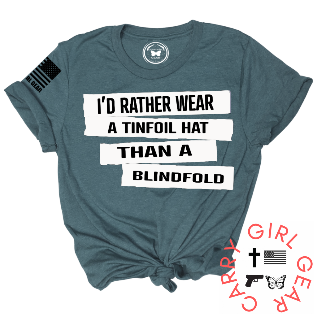 Tinfoil Hat Tee Xs / Deep Teal Unisex Cut Cgg Perfect