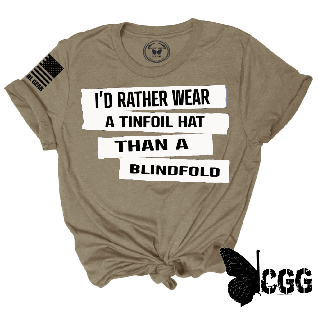 Tinfoil Hat Tee Xs / Latte Unisex Cut Cgg Perfect