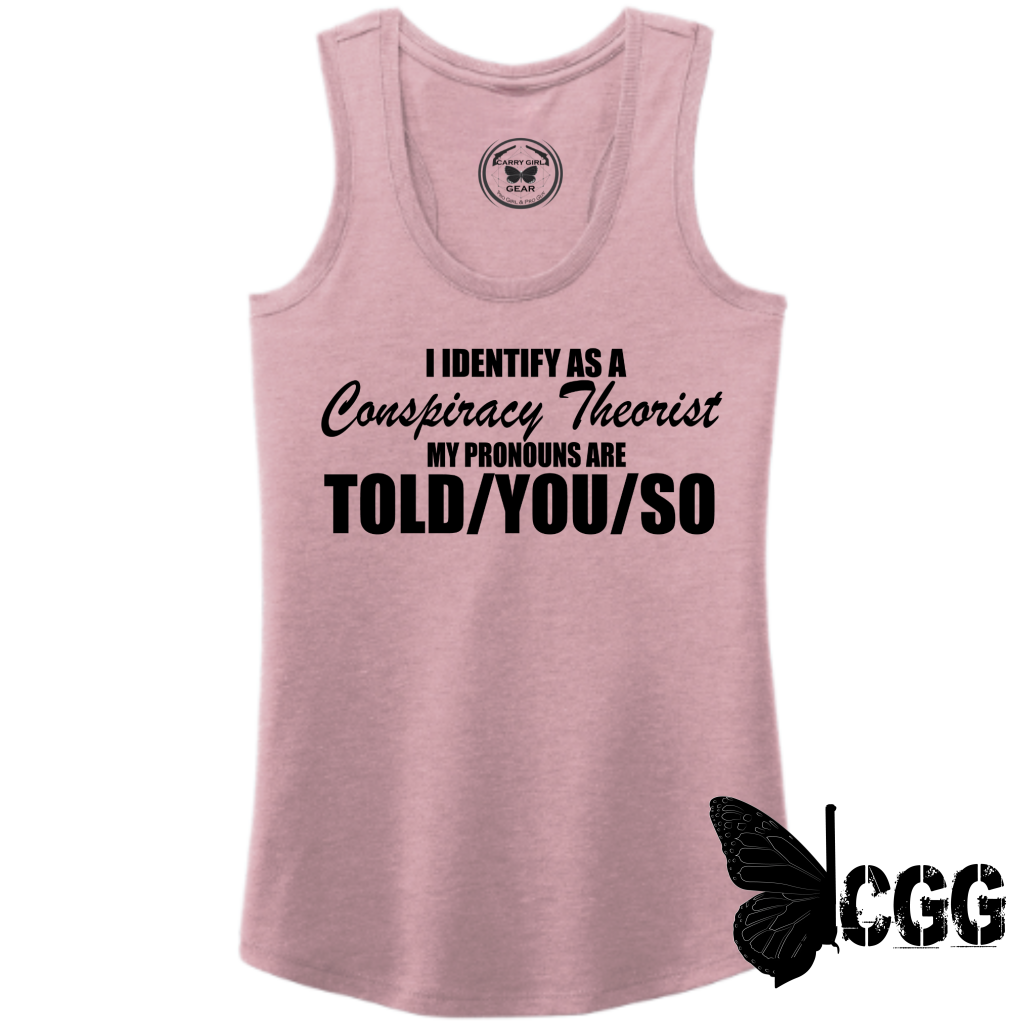 Told You So Tank Top Xs / Lavendar Tank Top