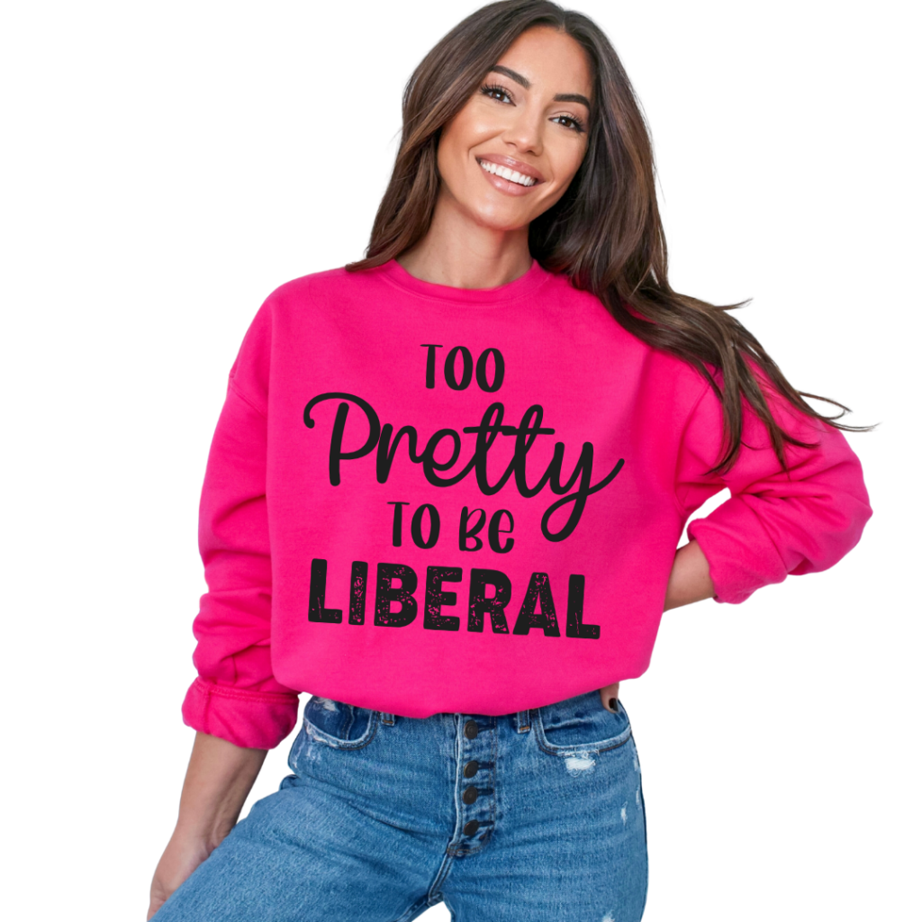 TOO PRETTY SWEATSHIRT SM / BERRY Sweatshirt