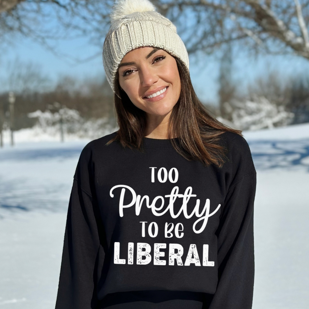 TOO PRETTY SWEATSHIRT SM / BLACK Sweatshirt