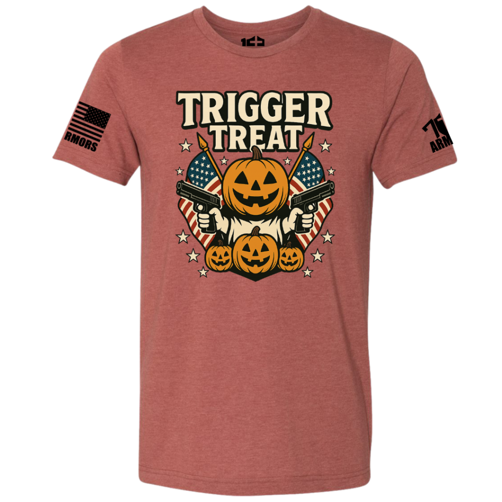 TRIGGER TREAT T-SHIRT SM / CLAY T-SHIRTS