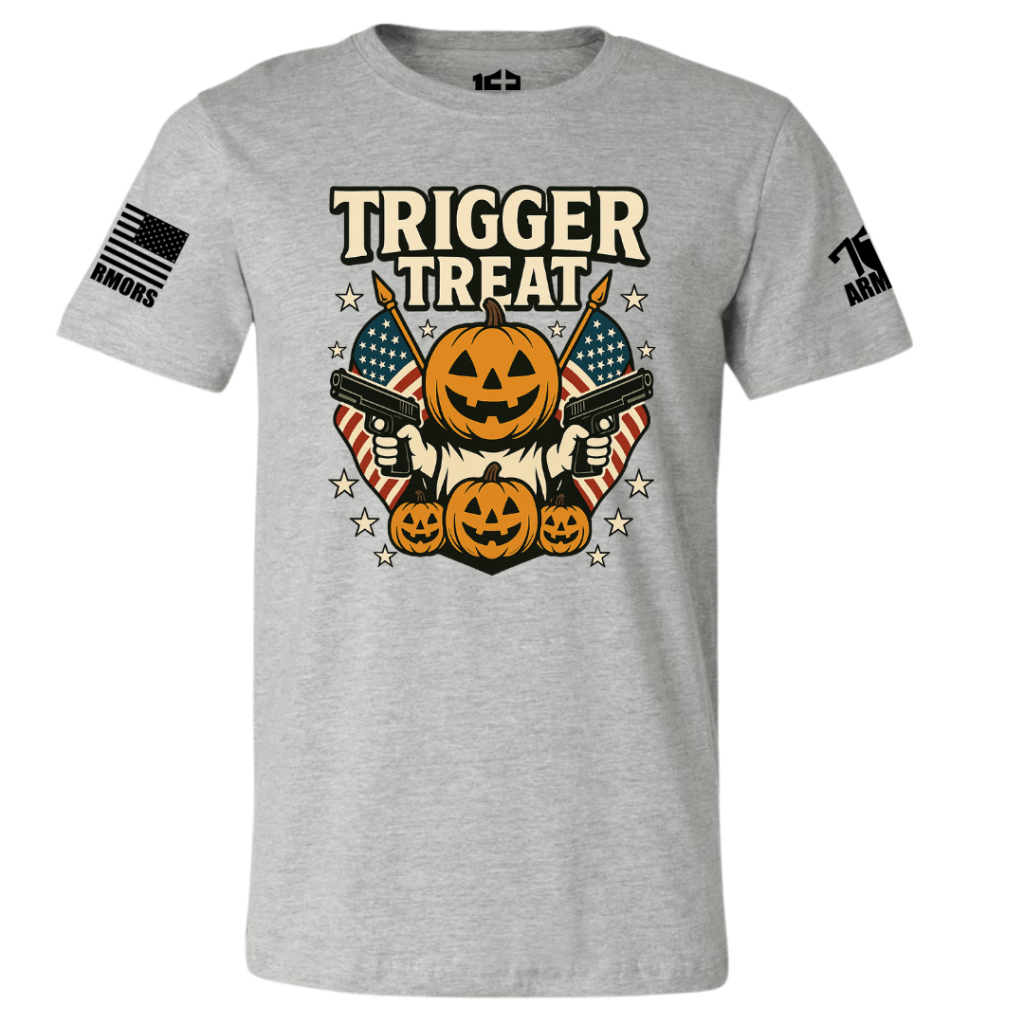 TRIGGER TREAT T-SHIRT SM / GRAY T-SHIRTS