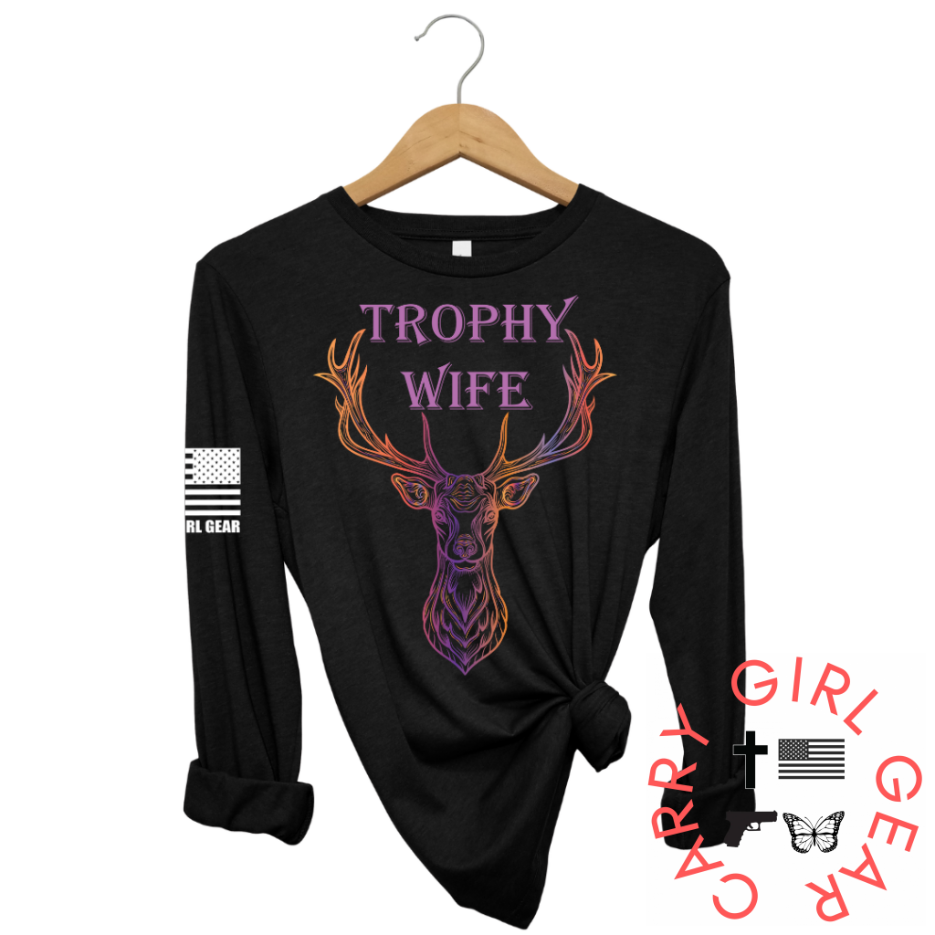Trophy Wife Long Sleeve Black / Xs