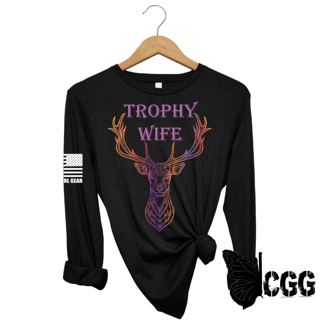 Trophy Wife Long Sleeve Black / Xs