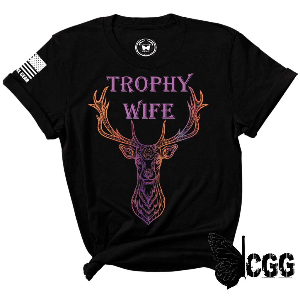 Trophy Wife Tee Xs / Black Unisex Cut Cgg Perfect Tee