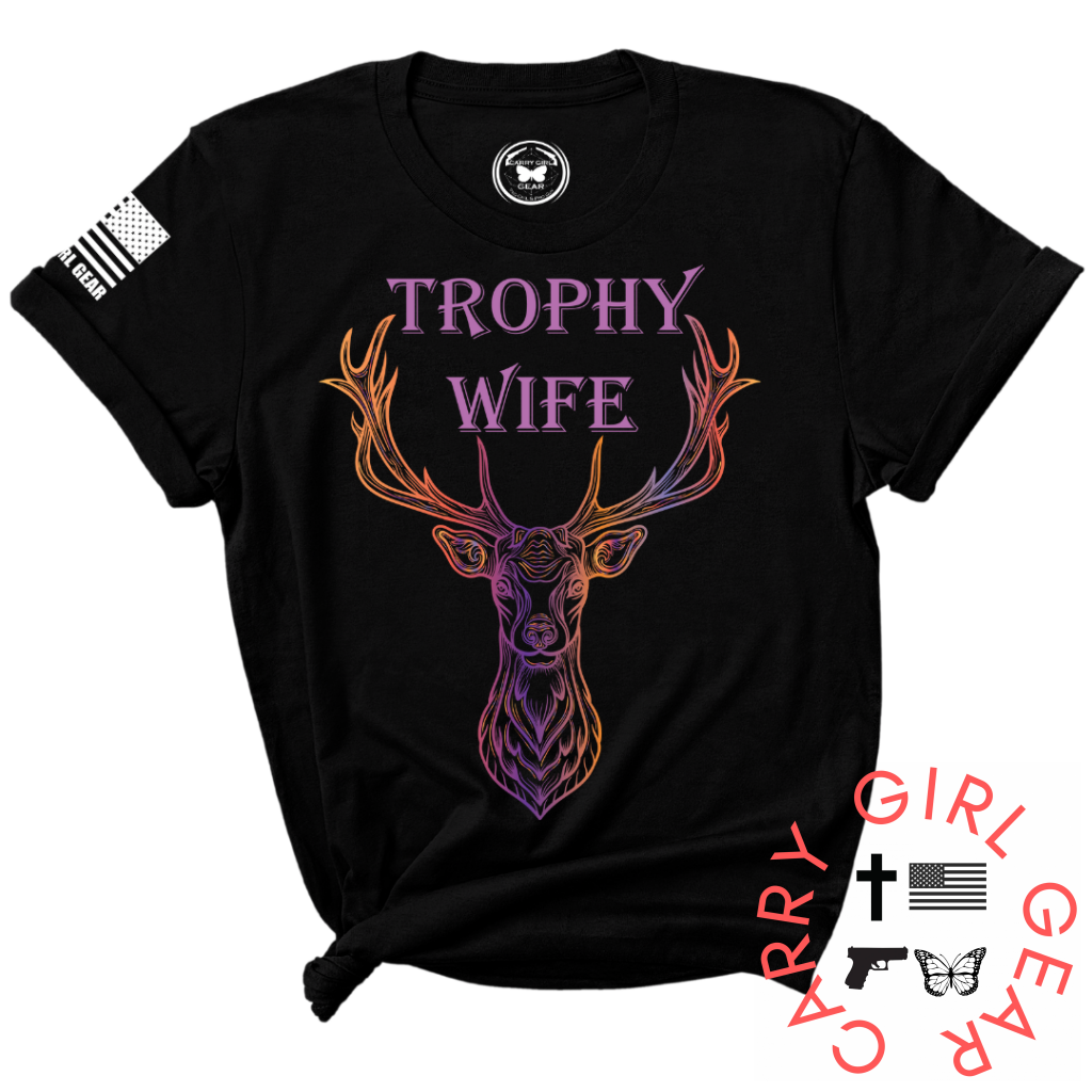 Trophy Wife Tee Xs / Black Unisex Cut Cgg Perfect Tee