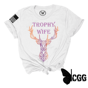 Trophy Wife Tee Xs / White Unisex Cut Cgg Perfect Tee
