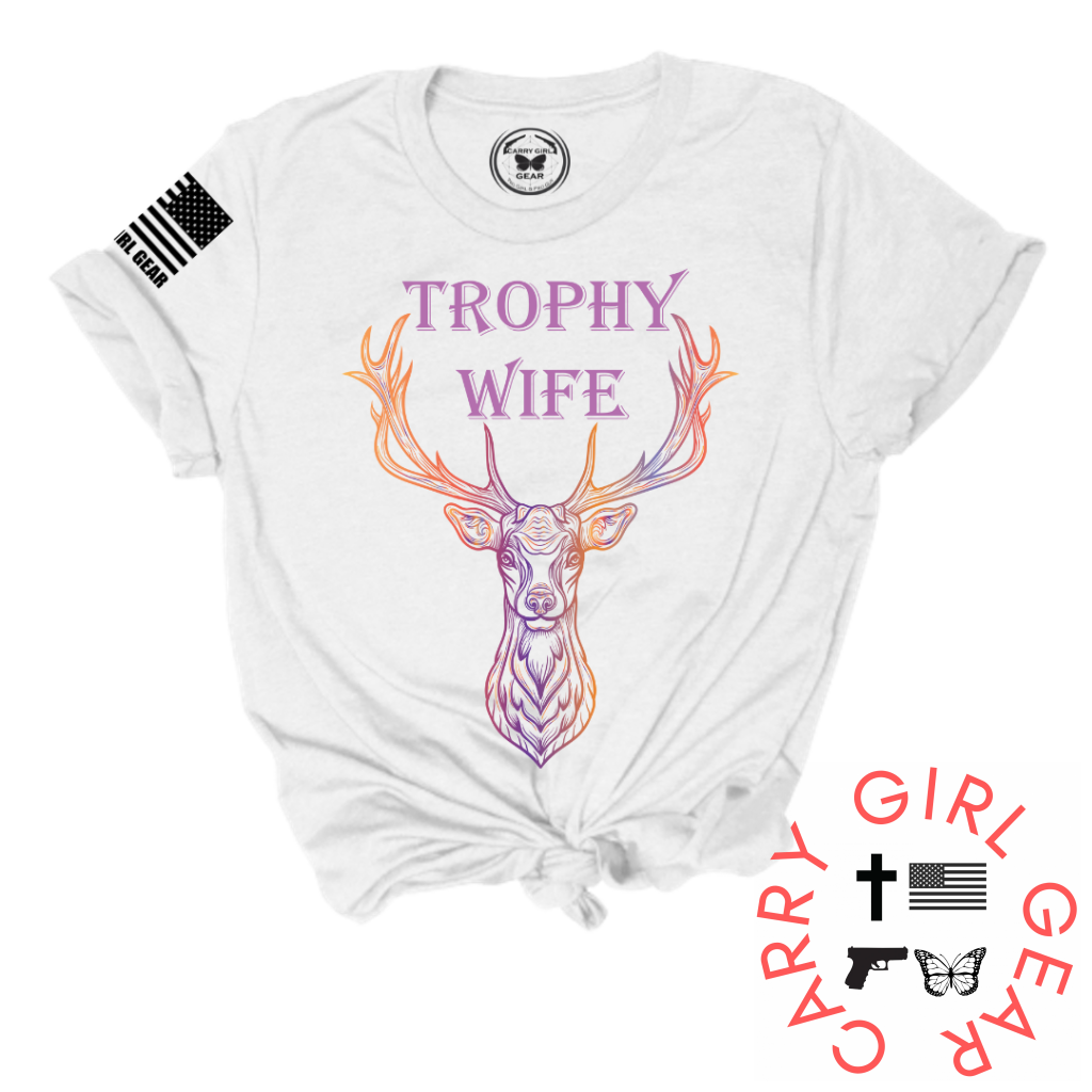 Trophy Wife Tee Xs / White Unisex Cut Cgg Perfect Tee