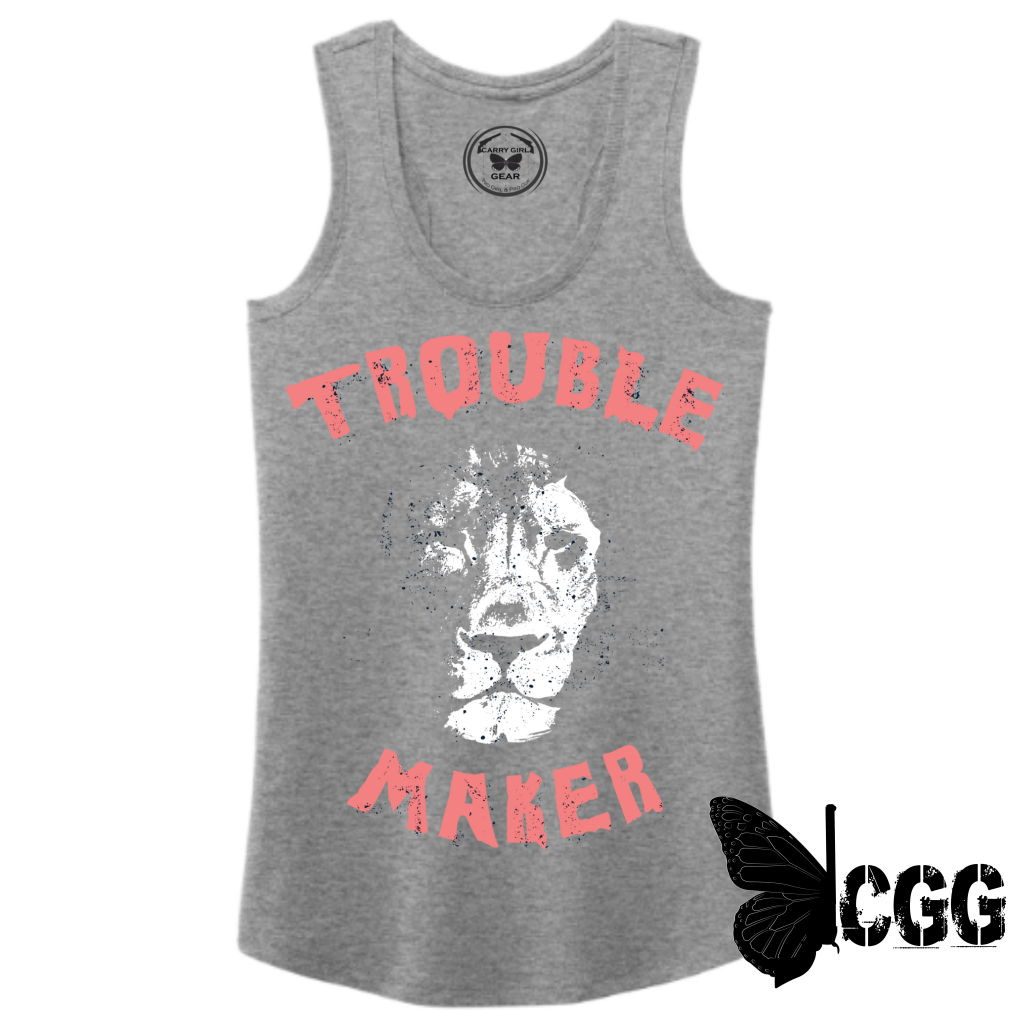 Trouble Maker Tank Top Xs / Gray Tank Top