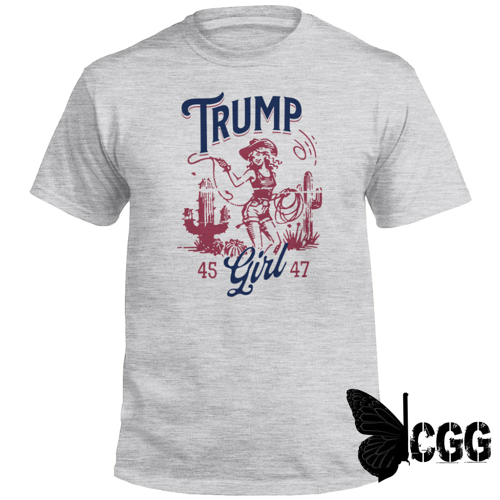 Trump Girl 45 47 (Front Print) Athletic Heather / S Tee Nc - Apparel