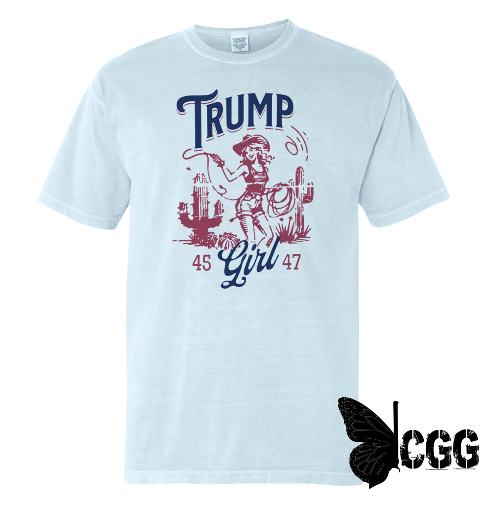 Trump Girl 45 47 (Front Print) Chambray / S Comfort Colors Tee Nc - Apparel