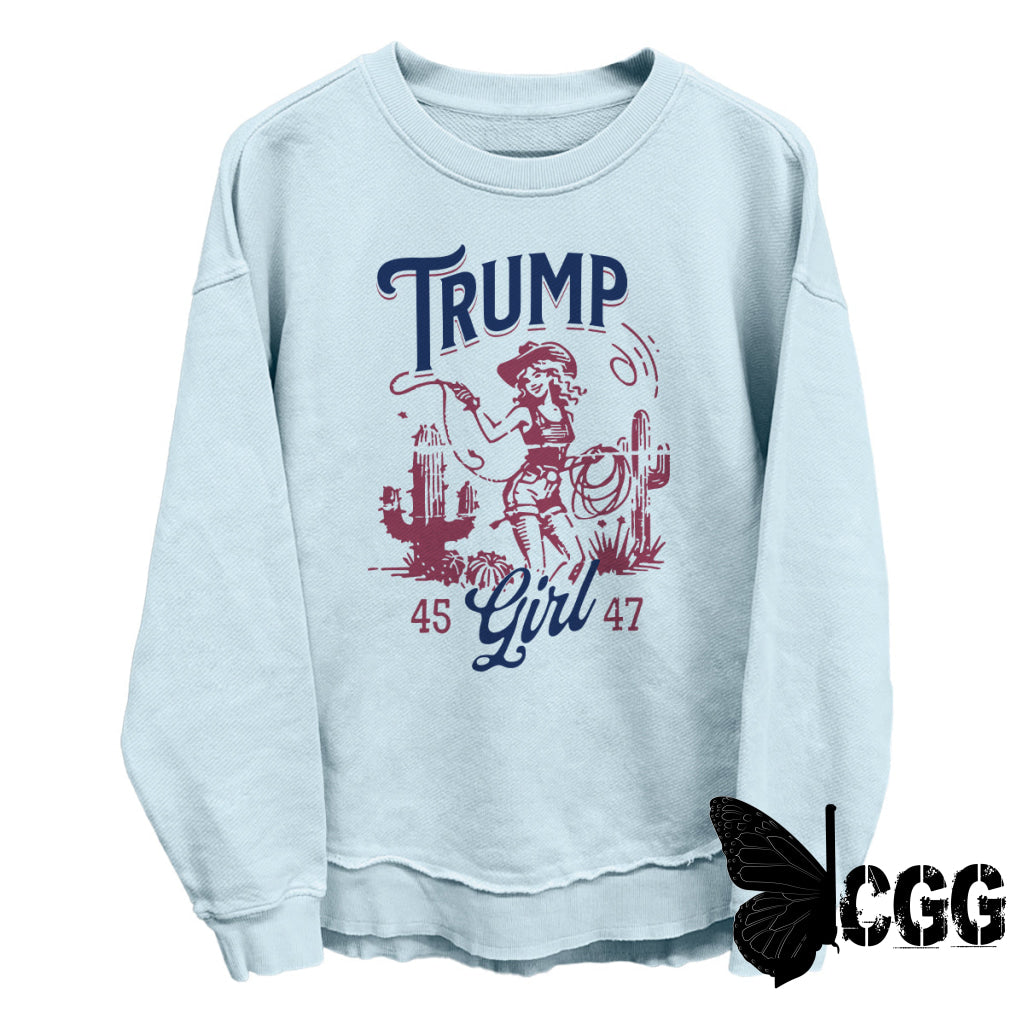 Trump Girl 45 47 (Front Print) Nantucket Breeze / S Coastal Terry Poncho Nc - Apparel