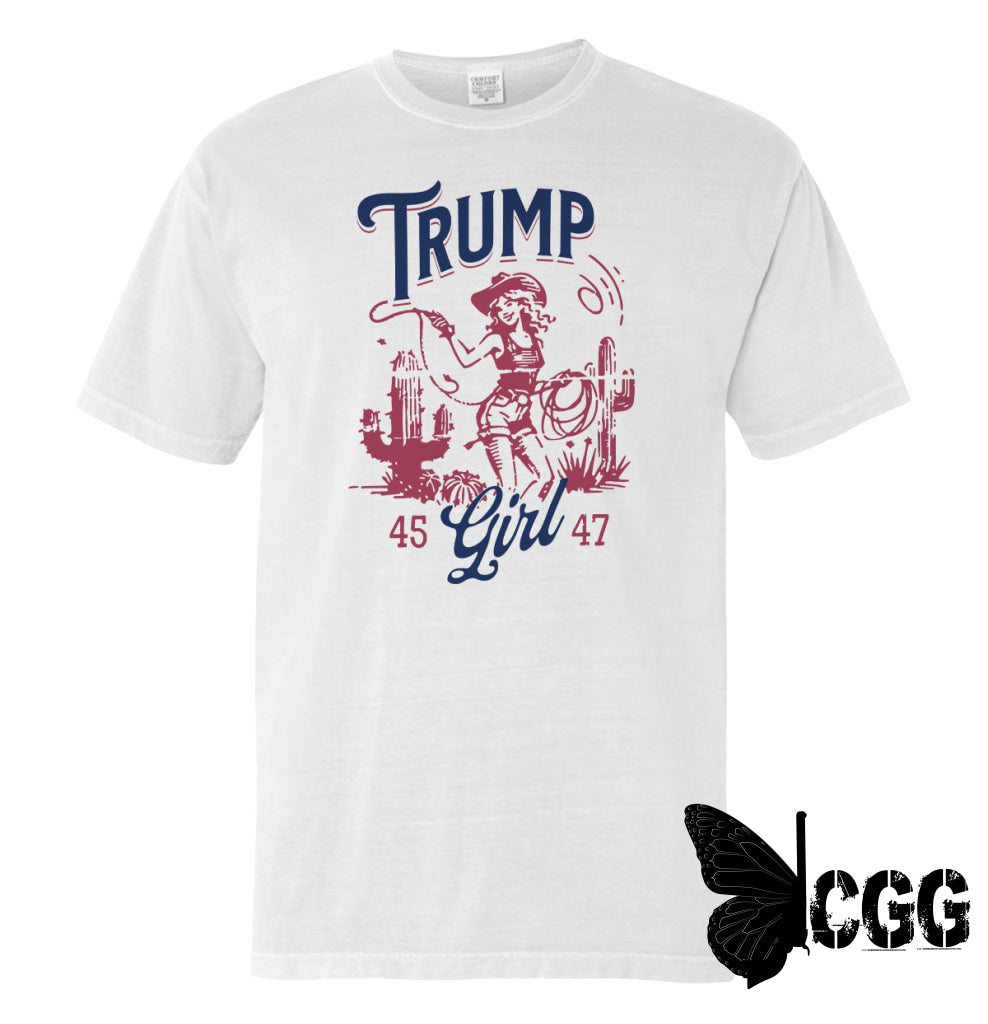 Trump Girl 45 47 (Front Print) White / S Comfort Colors Tee Nc - Apparel