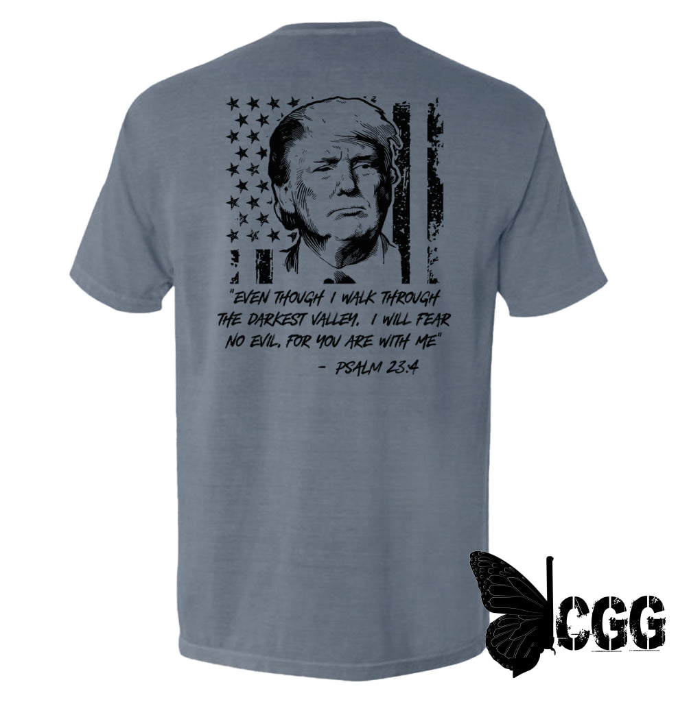 Trump Psalm 23-4 Blue Jean / S Comfort Colors Pocket Tee Nc - Apparel