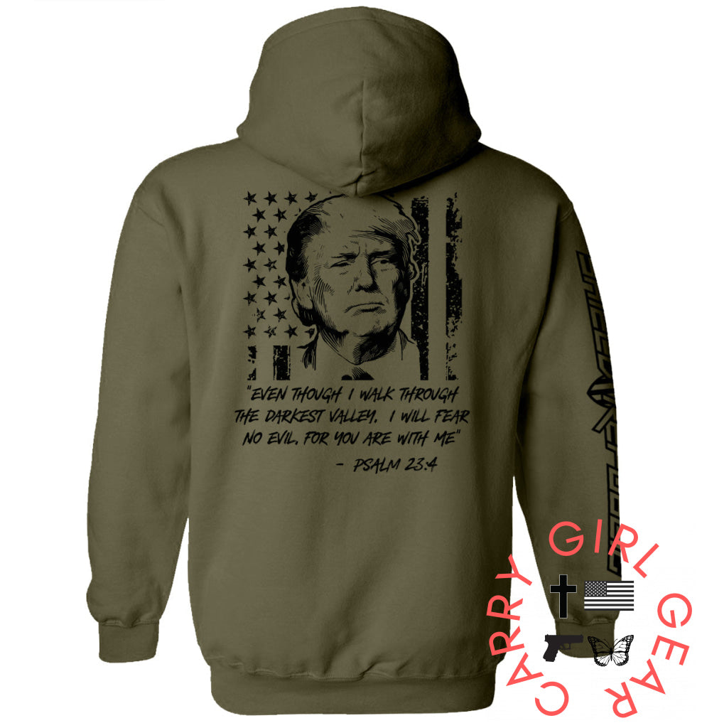 Trump Psalm 23-4 Army / S Hoodie Nc - Apparel