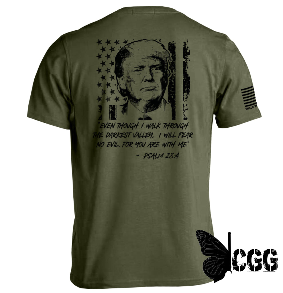 Trump Psalm 23-4 Military Green / S Tee Nc - Apparel