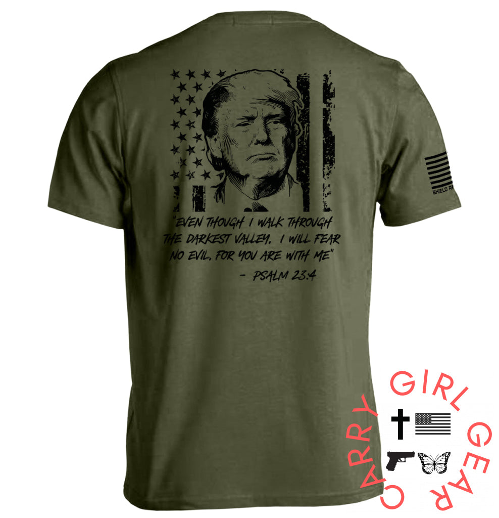Trump Psalm 23-4 Military Green / S Tee Nc - Apparel