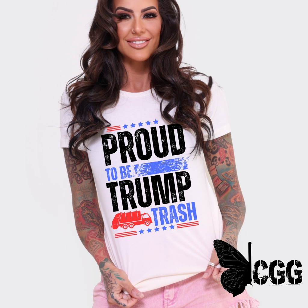 Trump Trash Tee Xs / White Unisex Cut Cgg Perfect