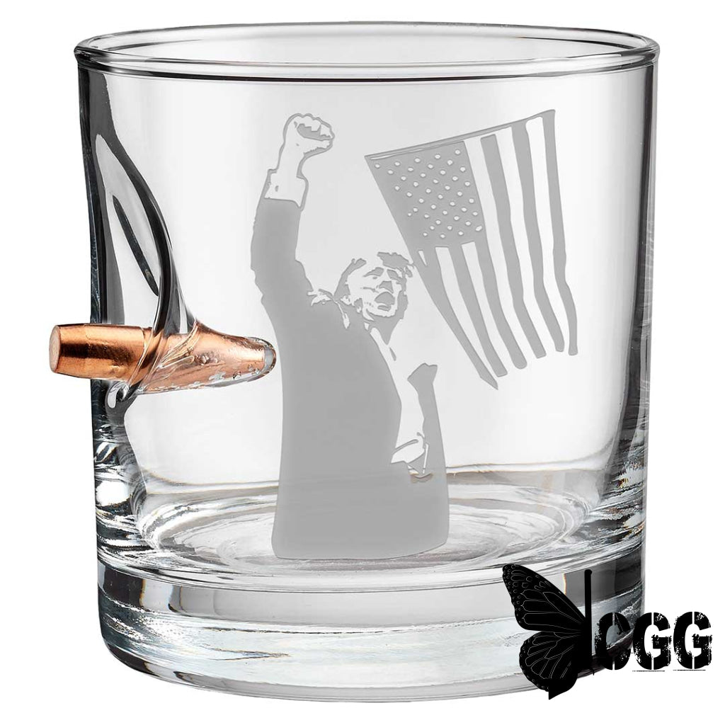 Trump Whiskey Glass Silhouette / No Handmade