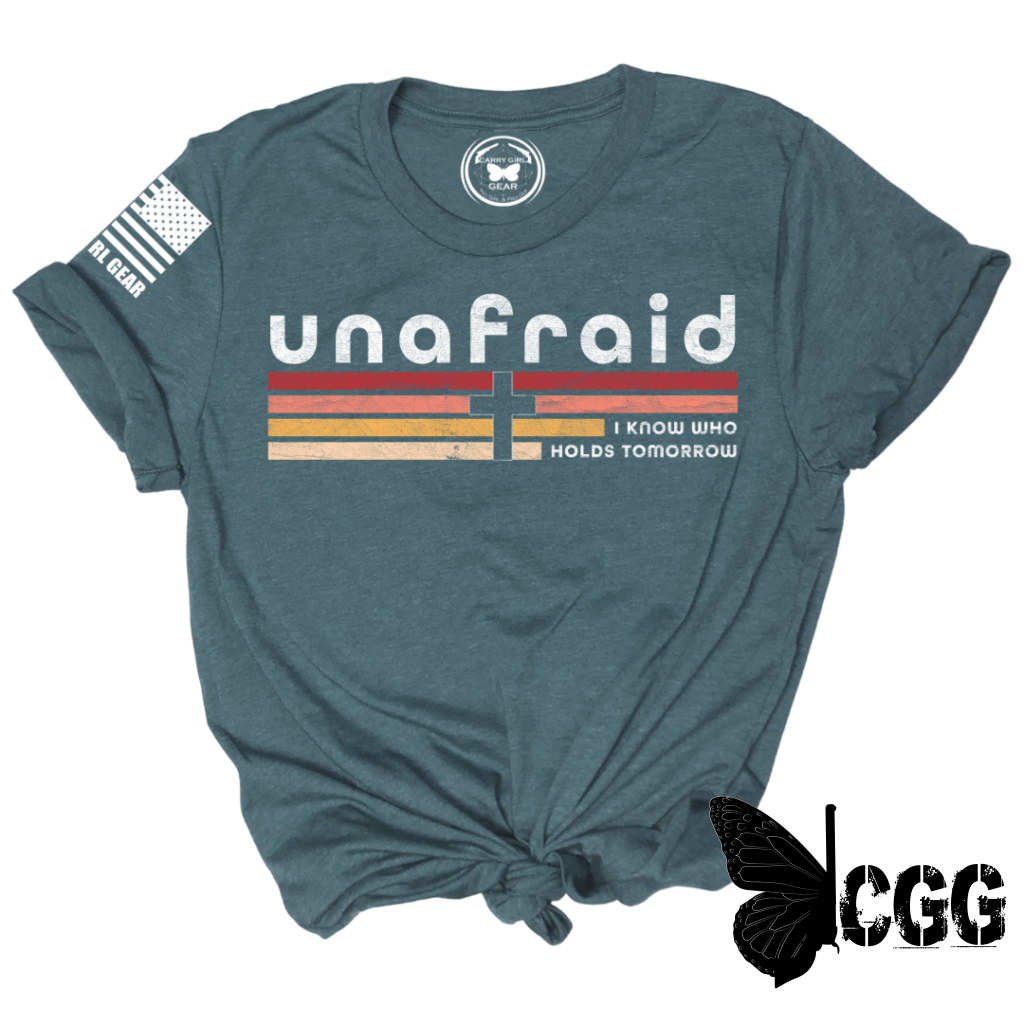 Unafraid Tee Xs / Deep Teal Unisex Cut Cgg Perfect Tee