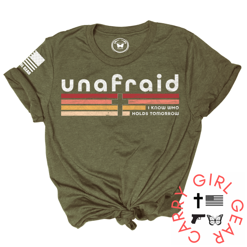 Unafraid Tee Xs / Olive Unisex Cut Cgg Perfect Tee
