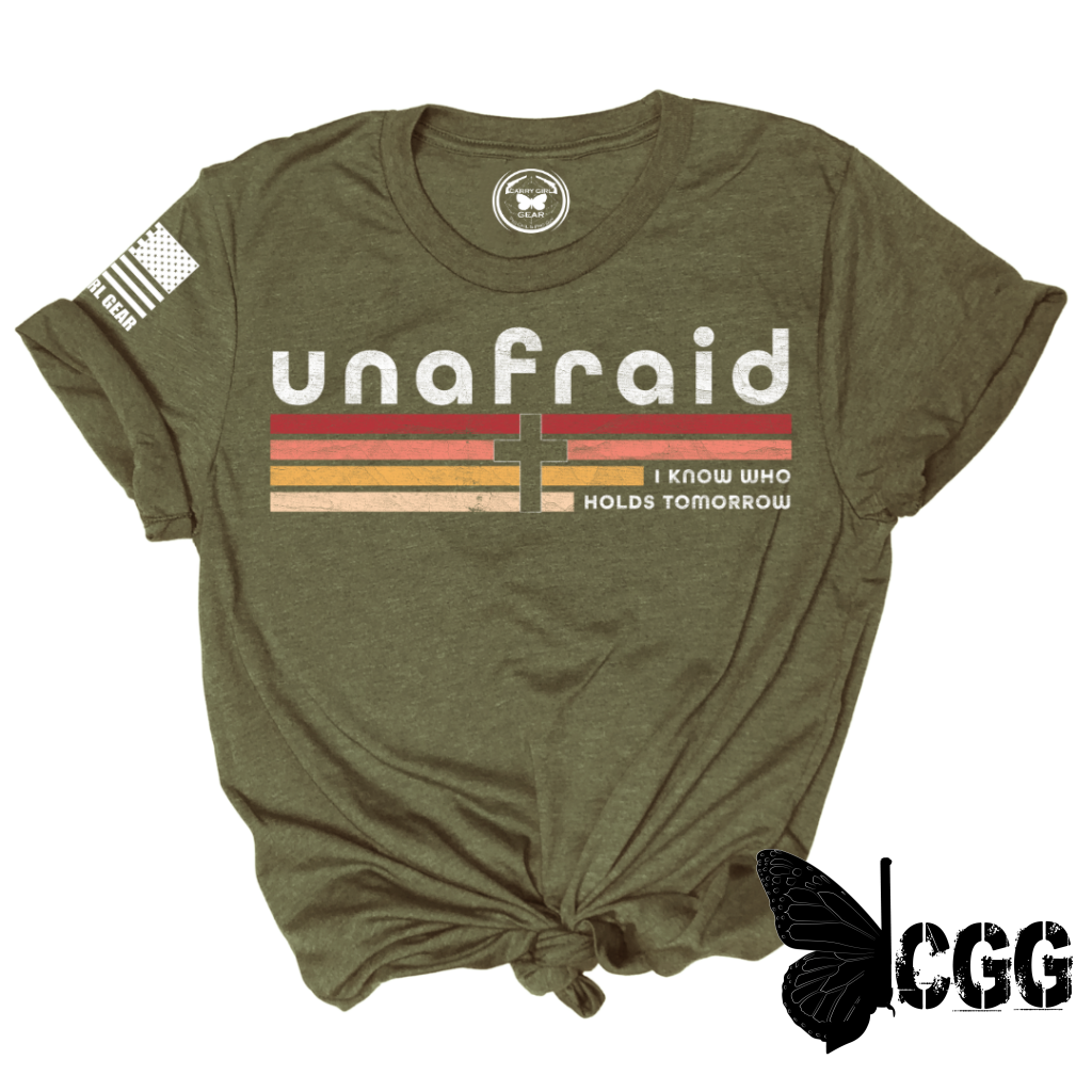 Unafraid Tee Xs / Olive Unisex Cut Cgg Perfect Tee