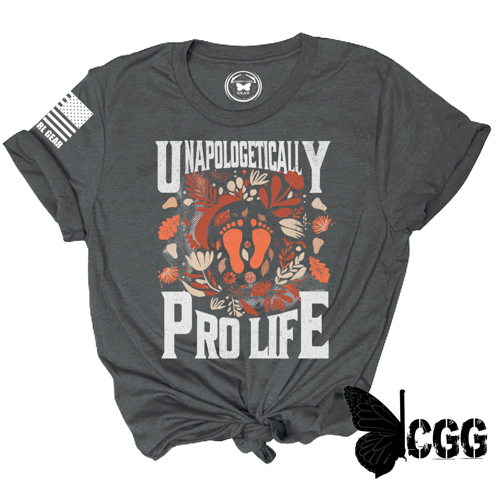 Unapologetically Tee Xs / Deep Heather Gray Unisex Cut Cgg Perfect