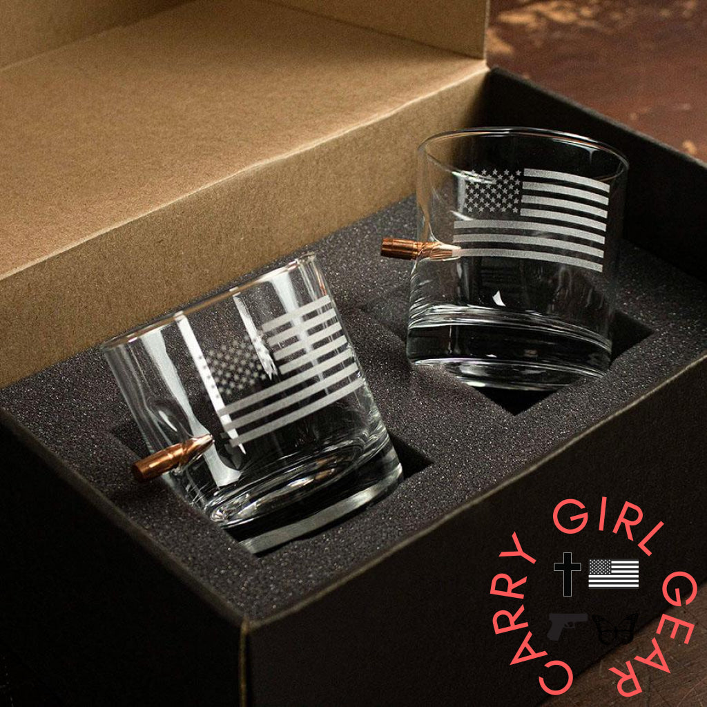 Us Flag Rocks Glass - 11Oz Yes Handmade