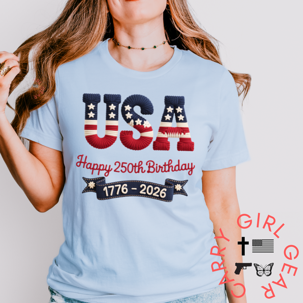 USA 1776-2026 TEE XS / BLUE / UNISEX CUT CGG PERFECT TEE
