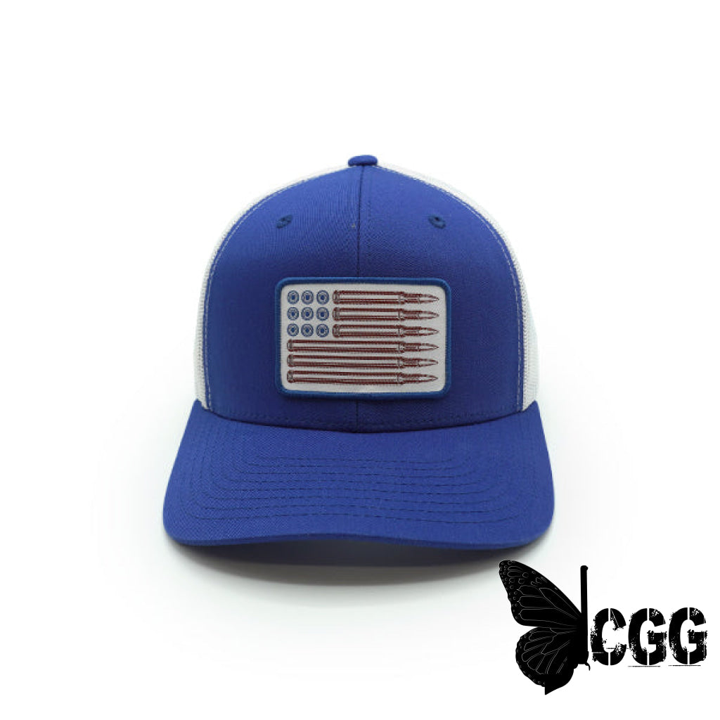 Usa Bullet Flag Woven Patch Hat Nc - Hats