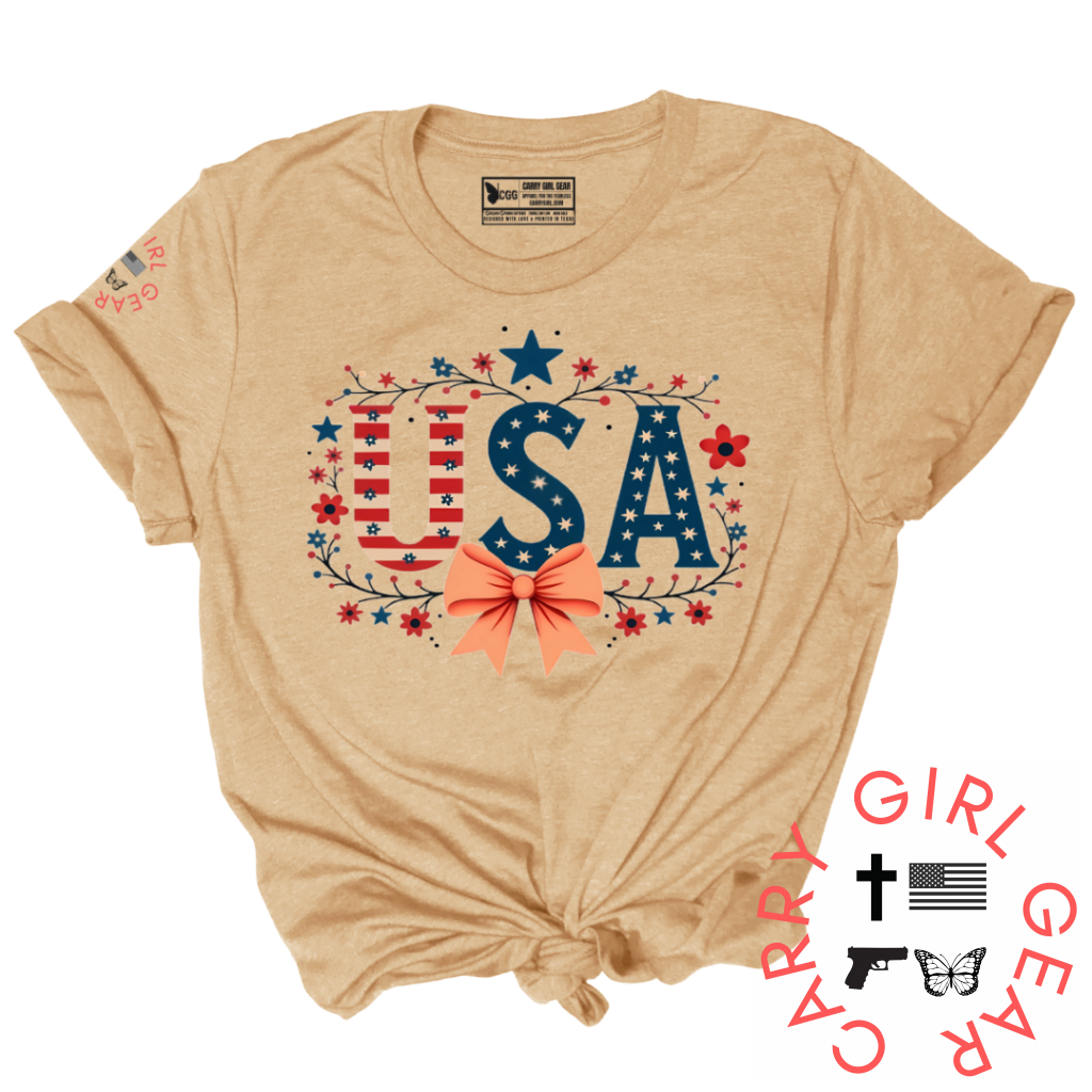 USA PRETTY***JUNE 2025 CLUB TEE XS / HEATHER CREAM / WOMENS CUT