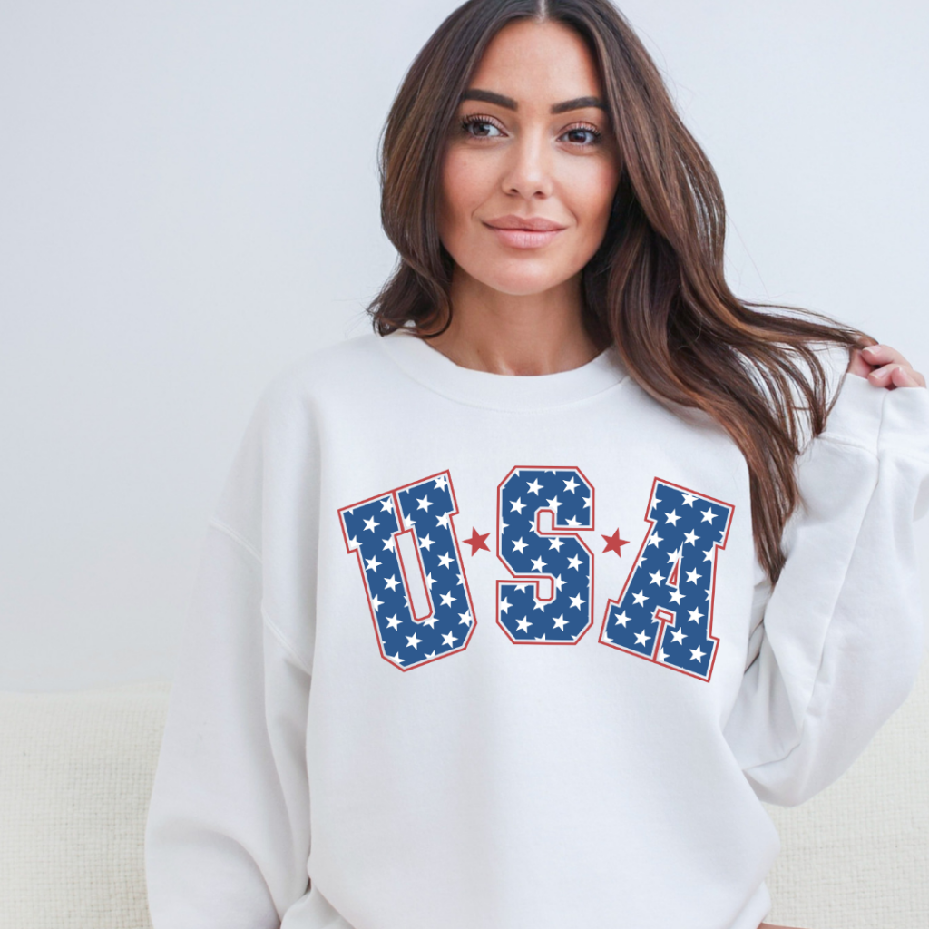 USA SWEATSHIRT SM / WHITE Sweatshirt