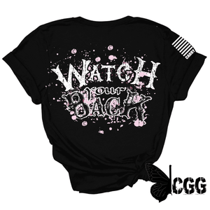 Watch Your Back Tee Xs / Black Unisex Cut Cgg Perfect Tee