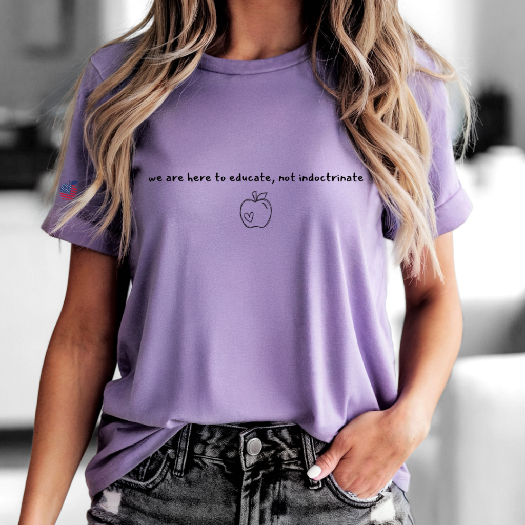 WE EDUCATE TEE Purple / XS / UNISEX TEE T-Shirts