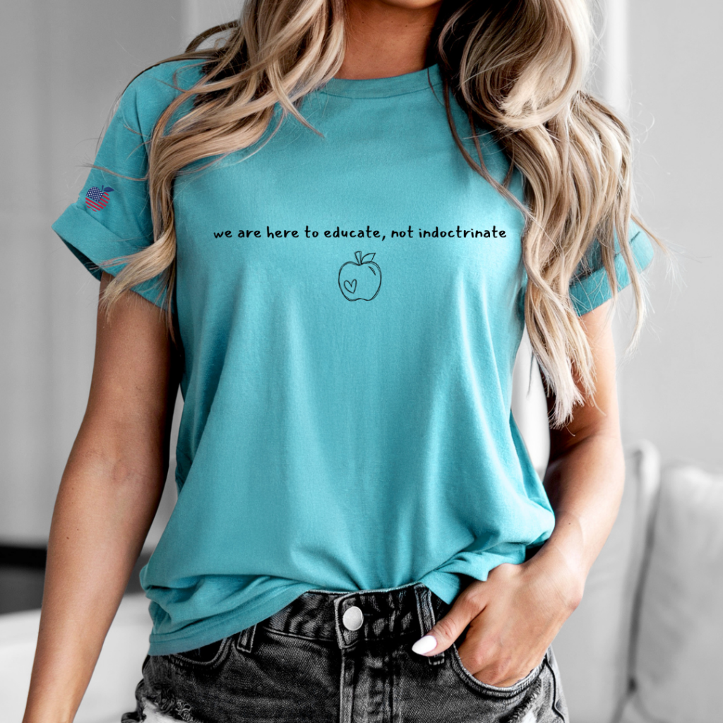 WE EDUCATE TEE TURQUOISE / XS / UNISEX TEE T-Shirts