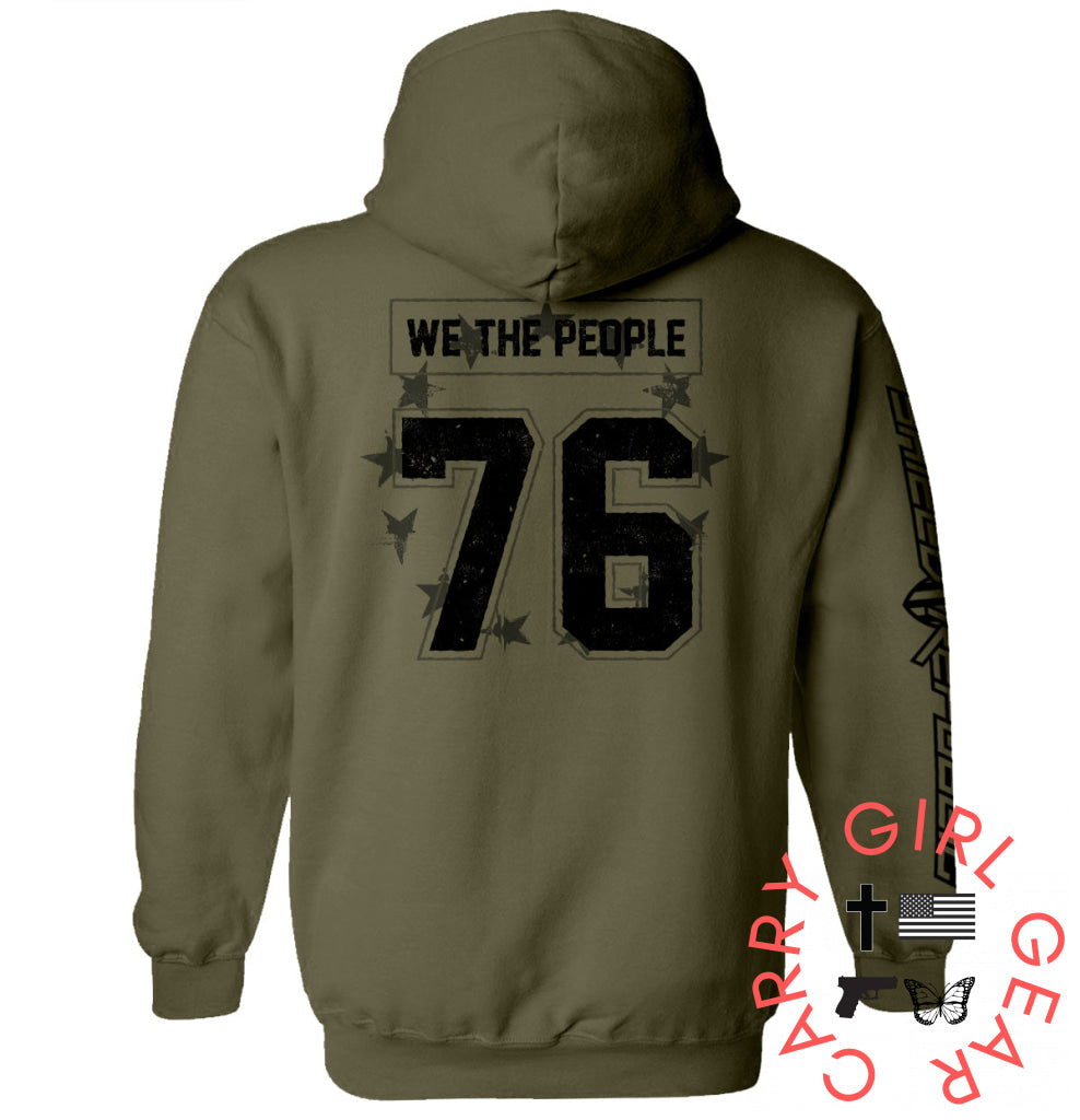 We The People 76 Jersey Army / S Hoodie Nc - Apparel
