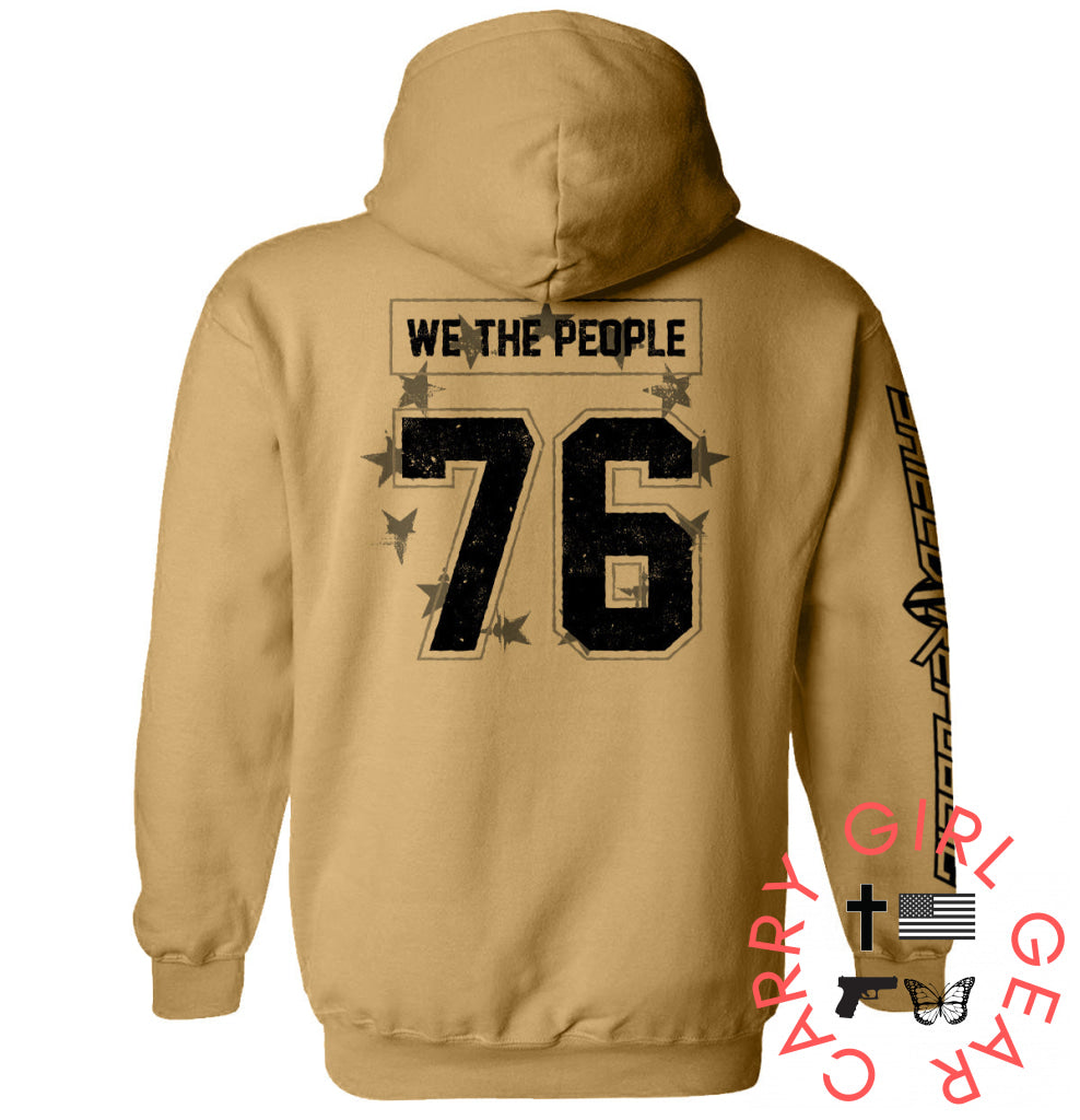 We The People 76 Jersey Sand / S Hoodie Nc - Apparel
