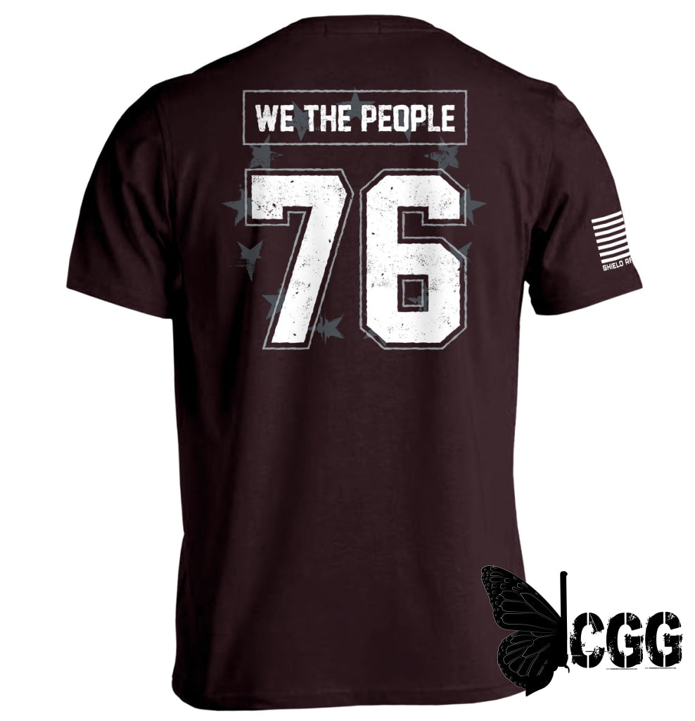 We The People 76 Jersey Ox Blood / S Tee Nc - Apparel