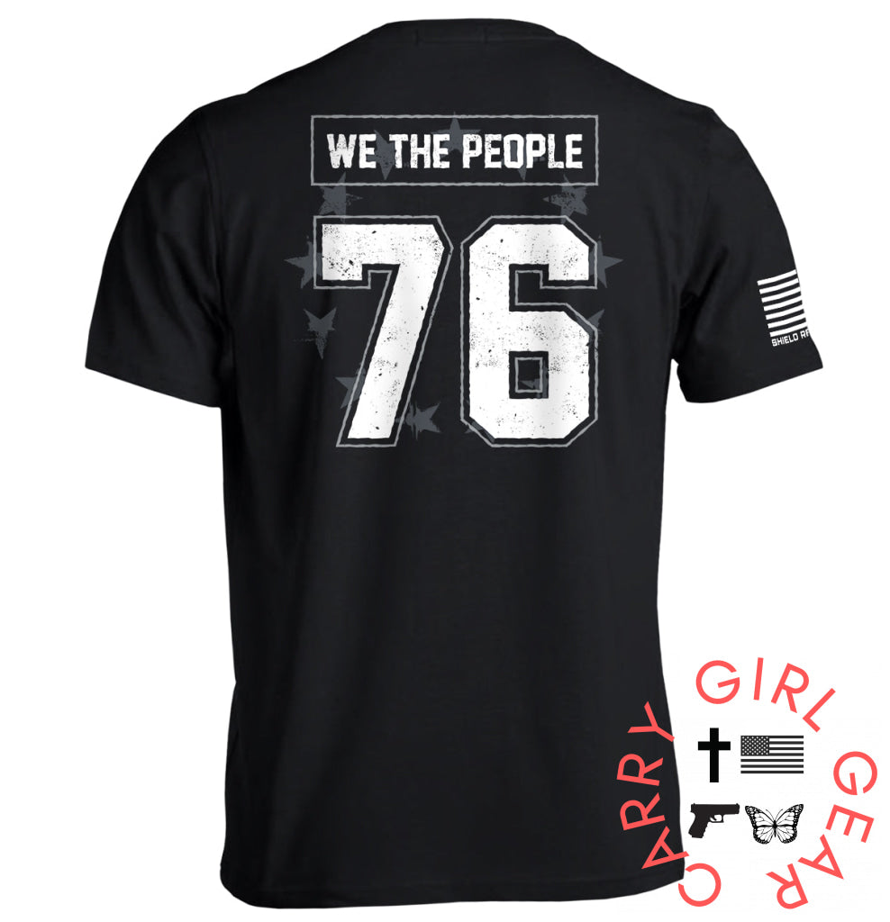 We The People 76 Jersey Black / S Tee Nc - Apparel