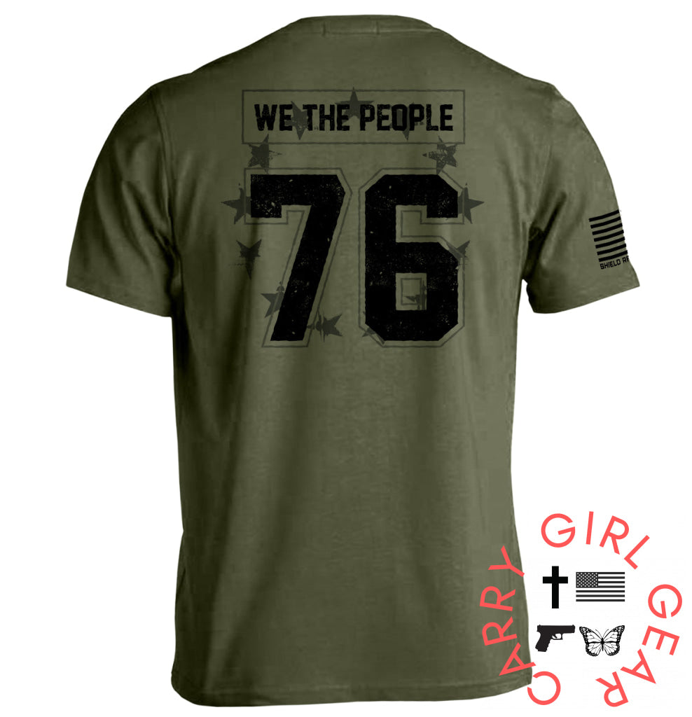 We The People 76 Jersey Military Green / S Tee Nc - Apparel