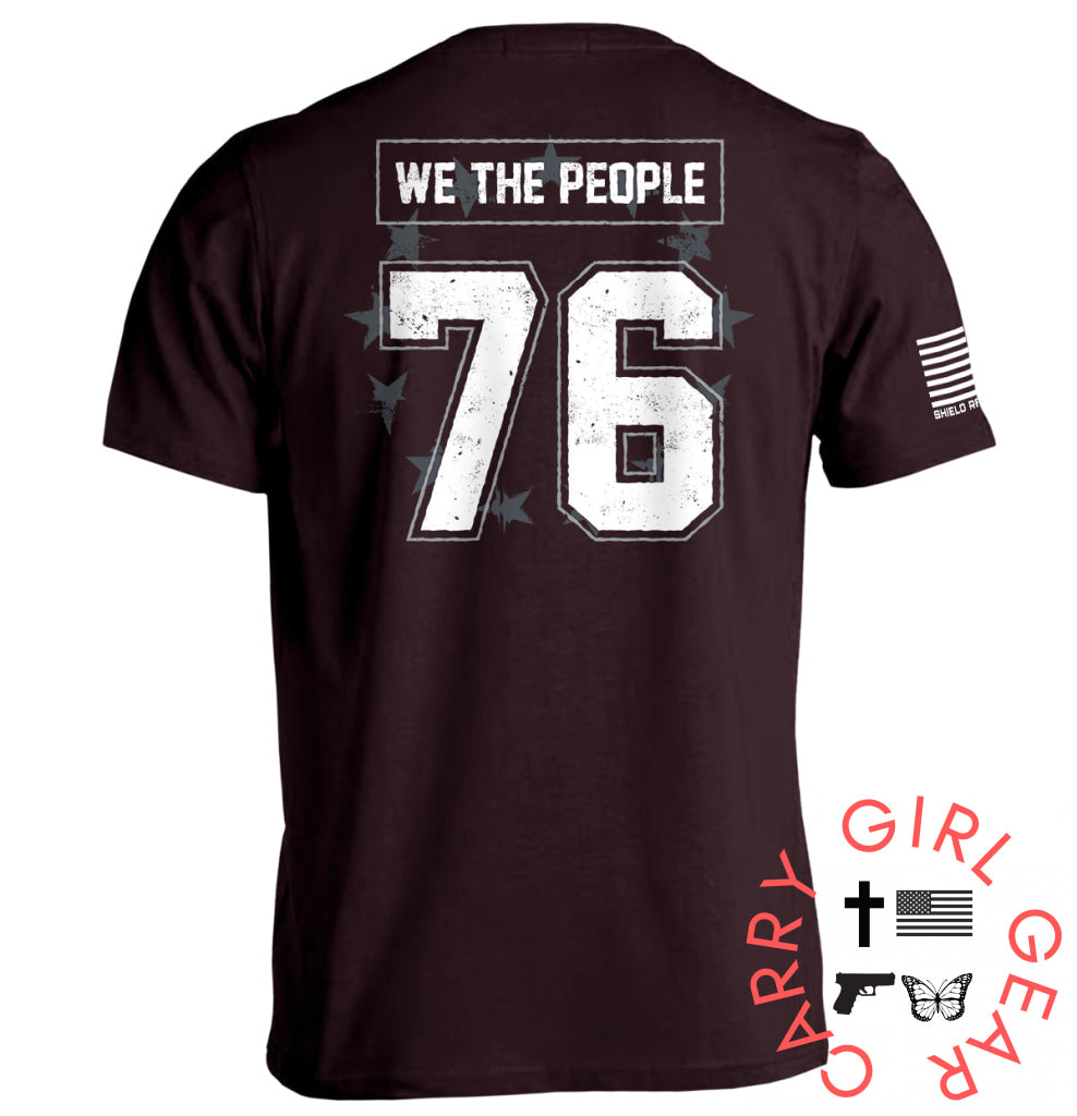 We The People 76 Jersey Ox Blood / S Tee Nc - Apparel